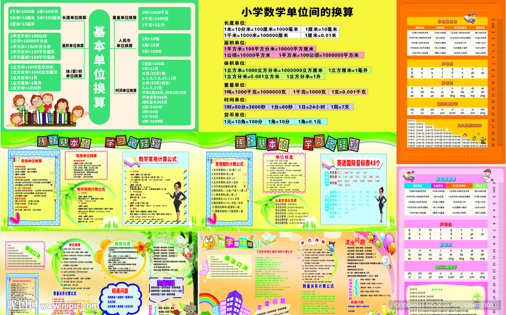 小学生基本单位换算