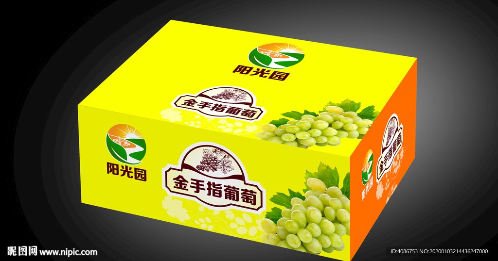阳光园 葡萄包装设计效果