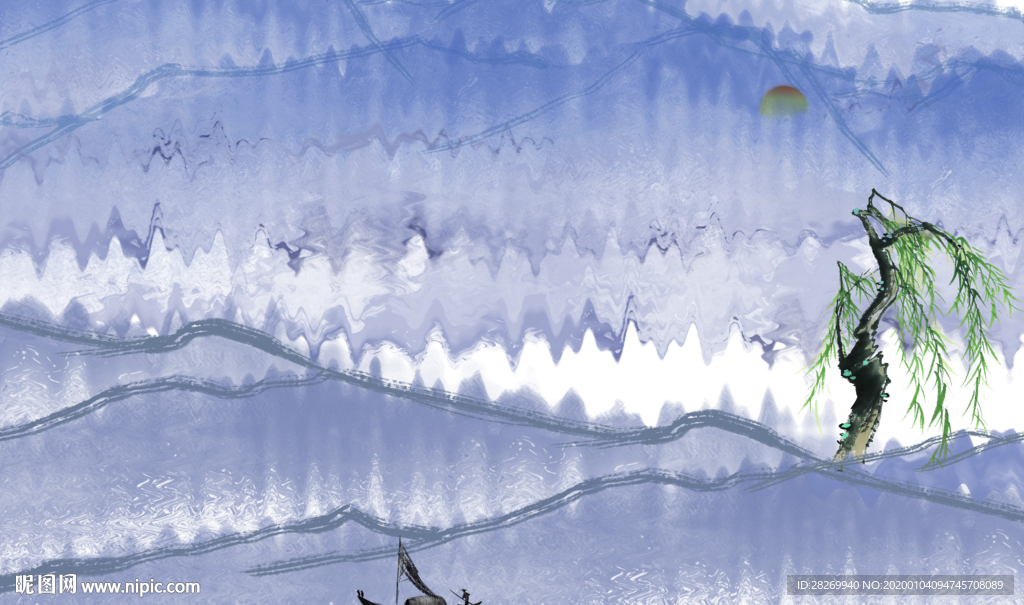 简约山水