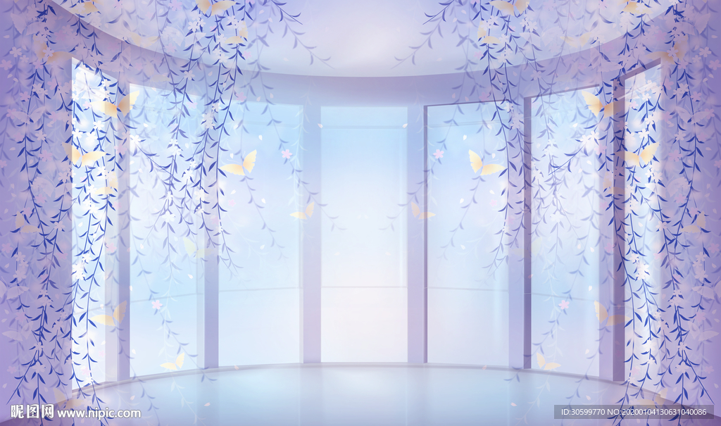 紫色空间背景图