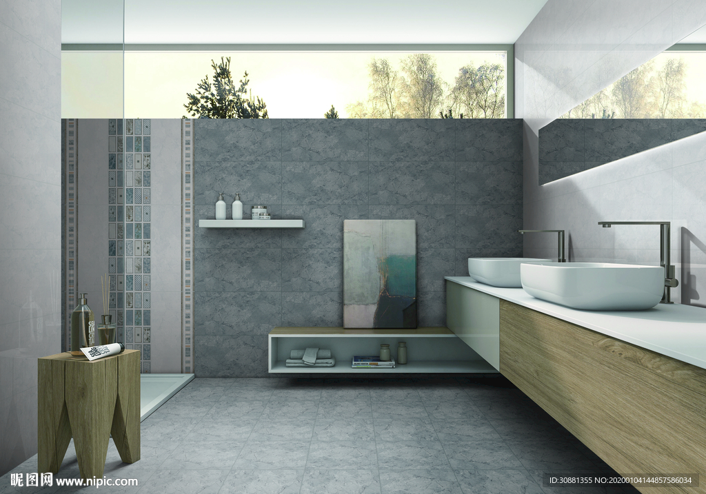 瓷砖分层效果图