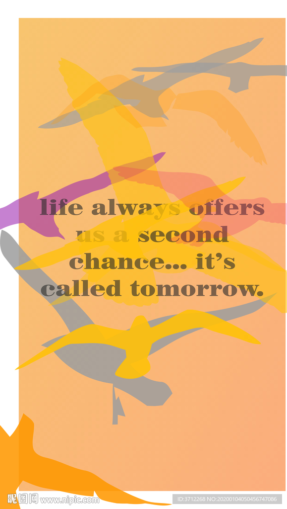 可爱飞鸟装饰画