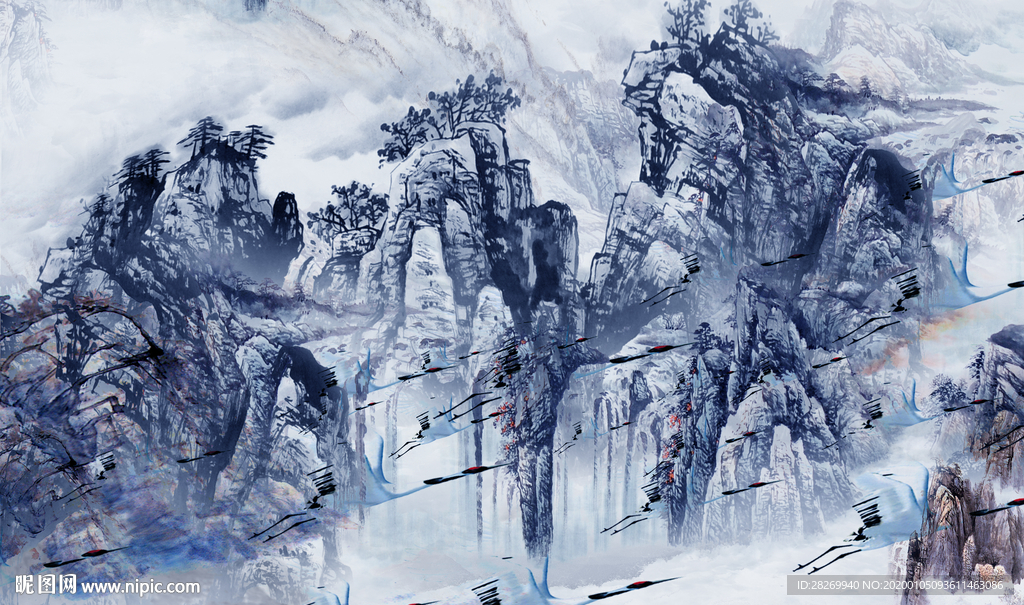 简约山水风景