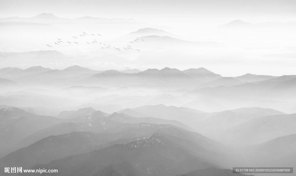 水墨山水画