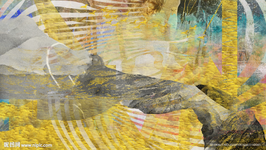 抽象油画
