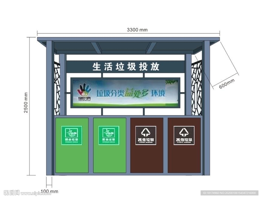 垃圾分类亭