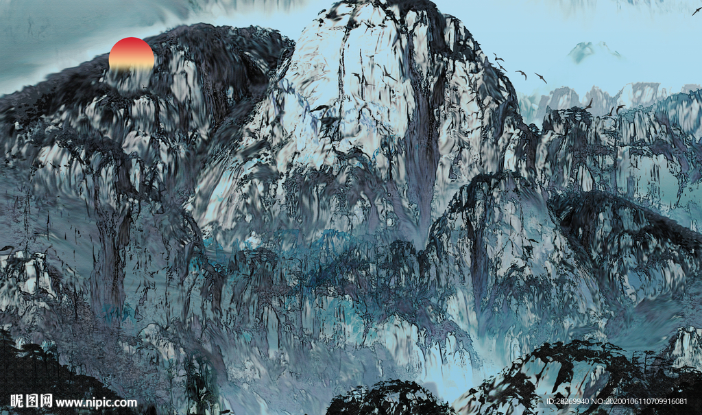 轻奢山水画