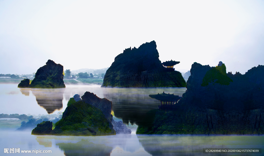 水墨古风背景