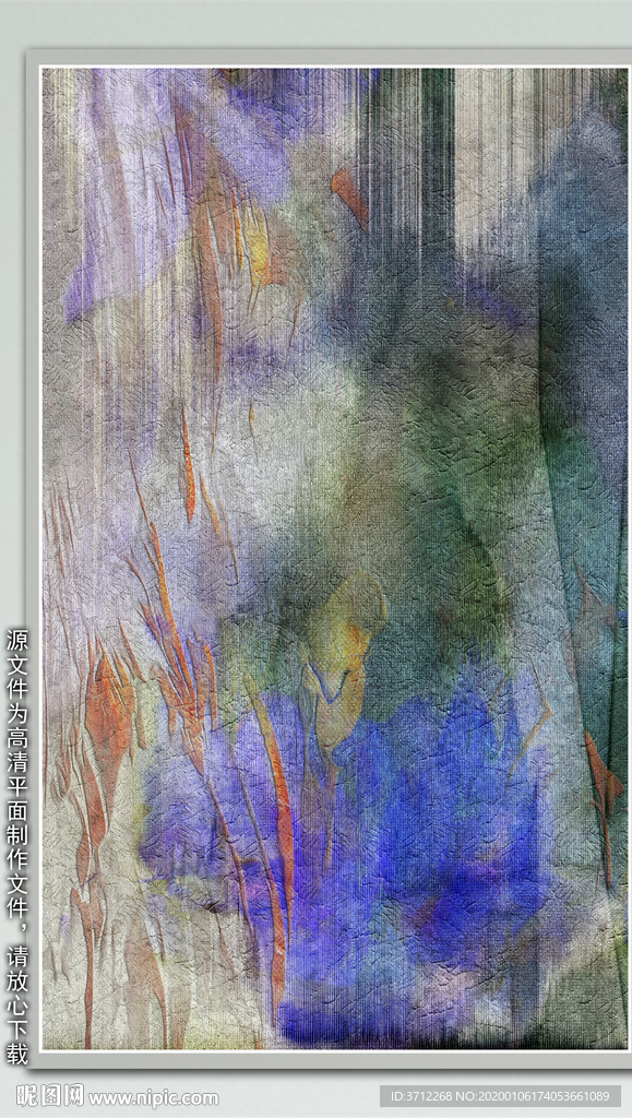 油彩抽象画