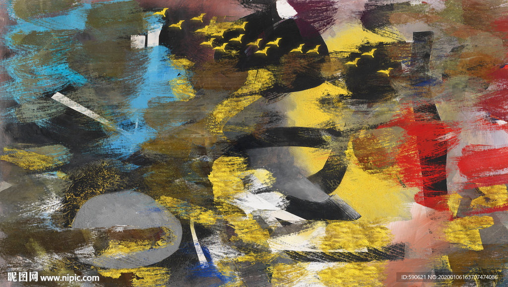 抽象油画