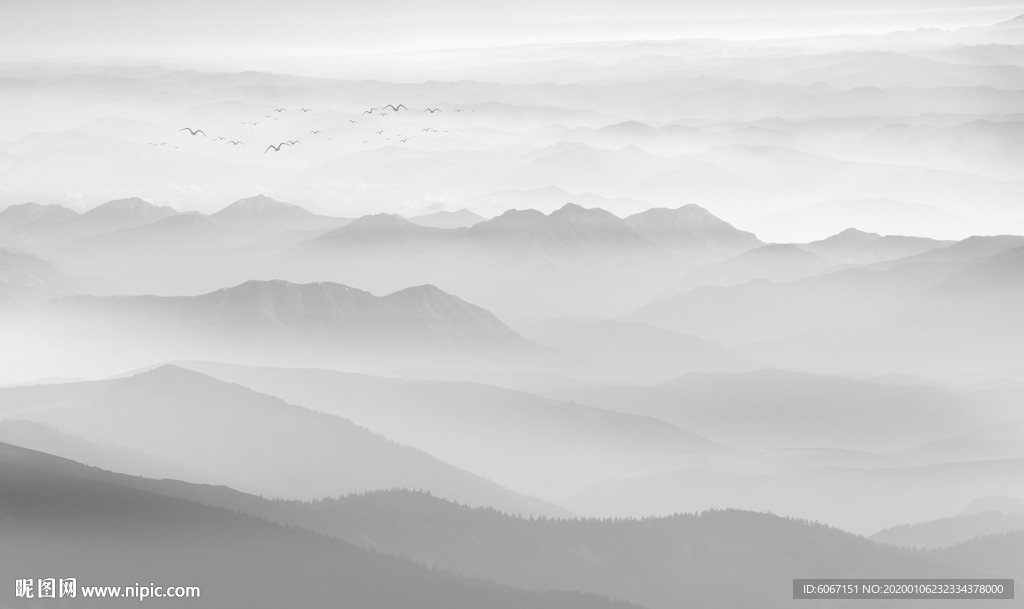 水墨山水画