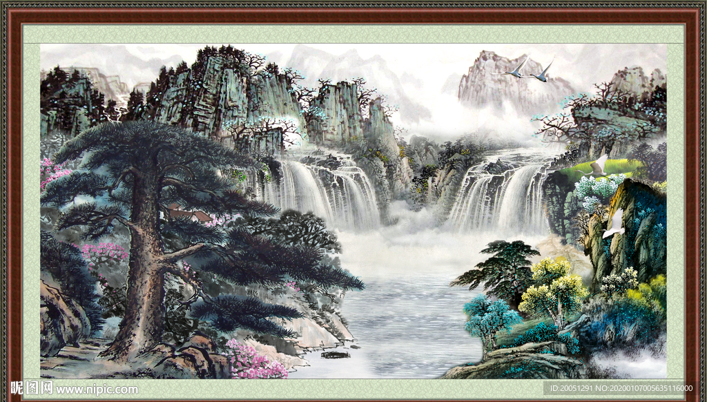 巨幅山水画