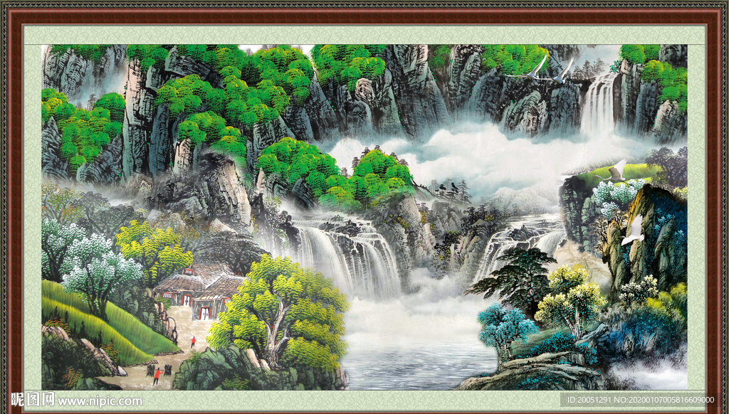 巨幅山水画