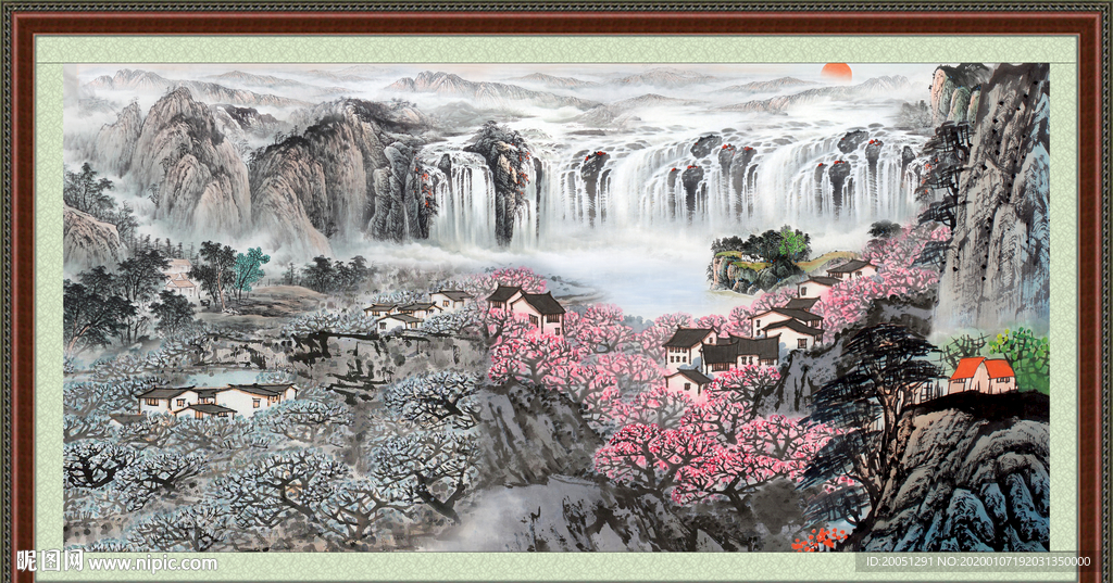 中国画山水