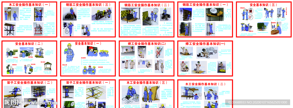建筑施工安全基本知识挂图