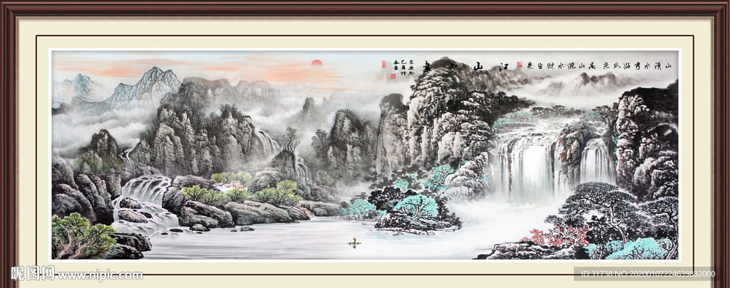 巨幅山水画