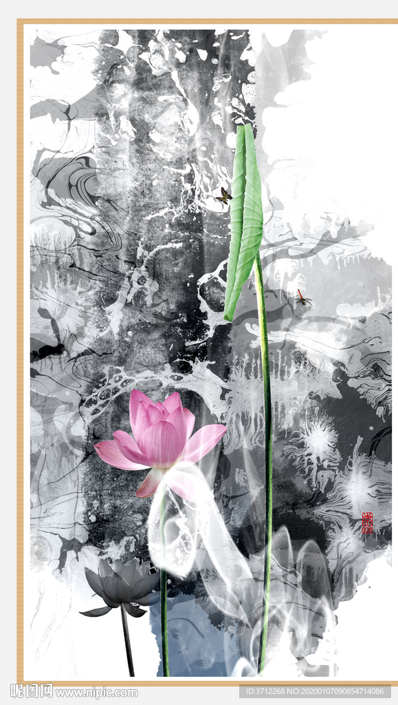 现代组合无框画