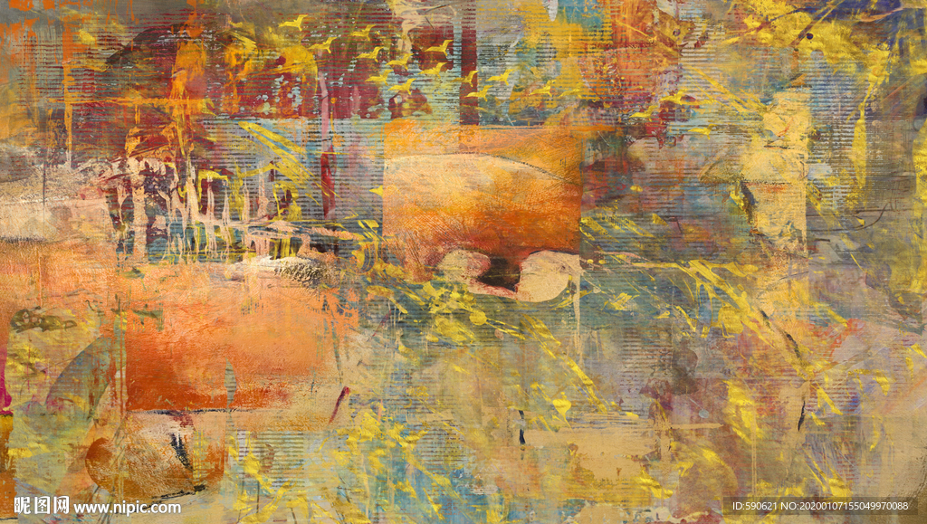 抽象油画