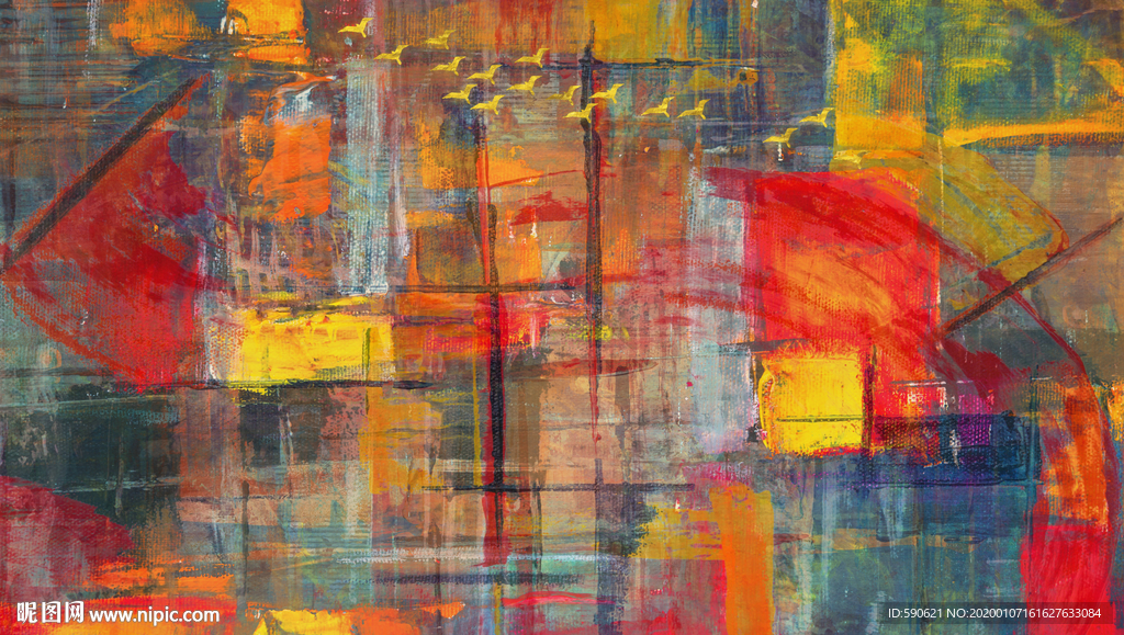 抽象油画
