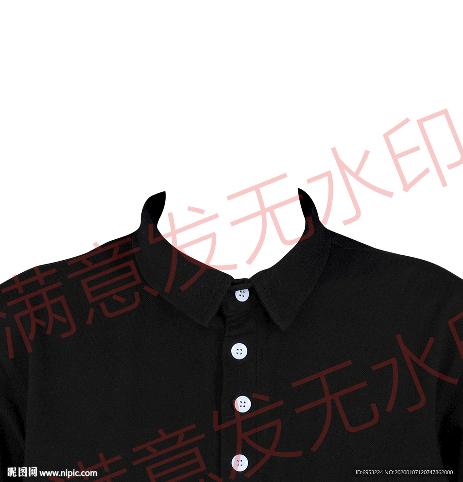 女生深色衬衫证件照模板