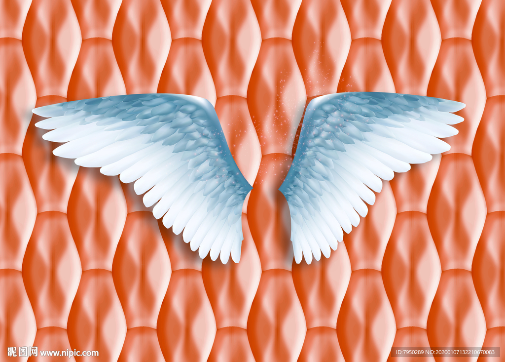 网红翅膀背景墙