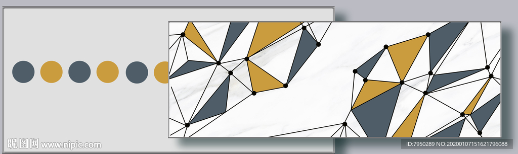 北欧轻奢组合装饰画