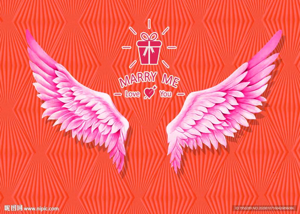 网红翅膀背景墙