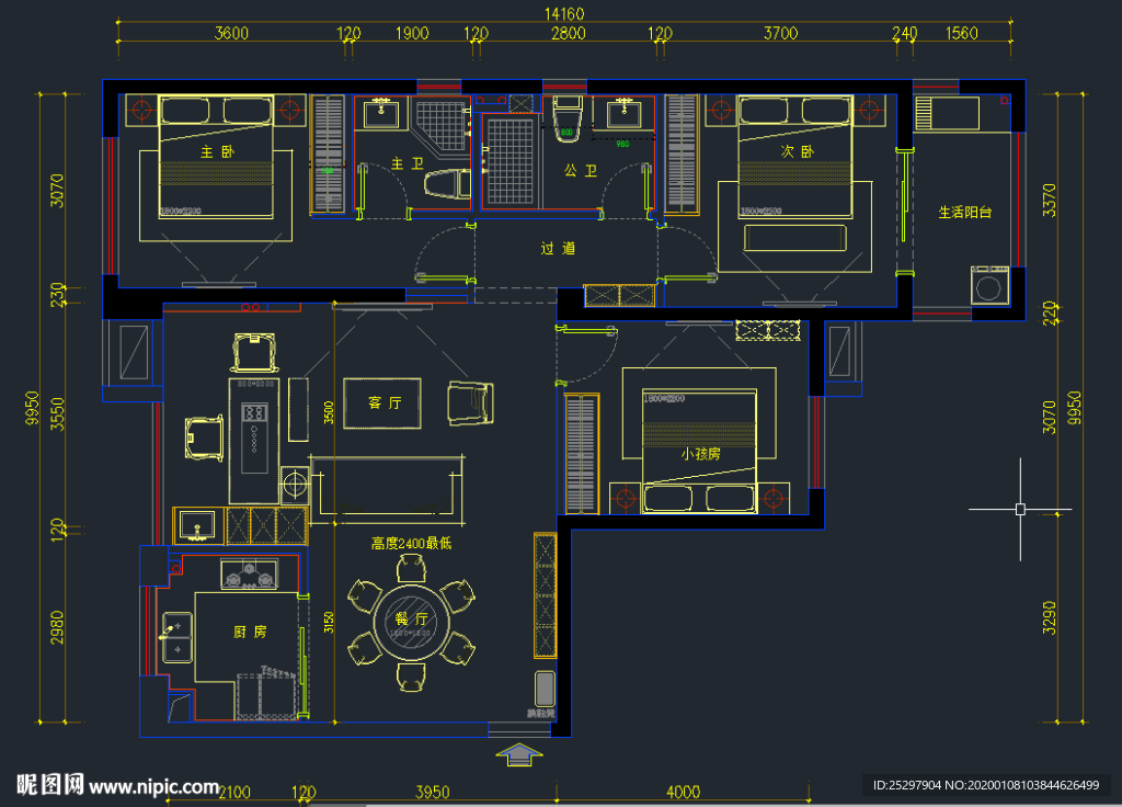 CAD 室内房屋设计