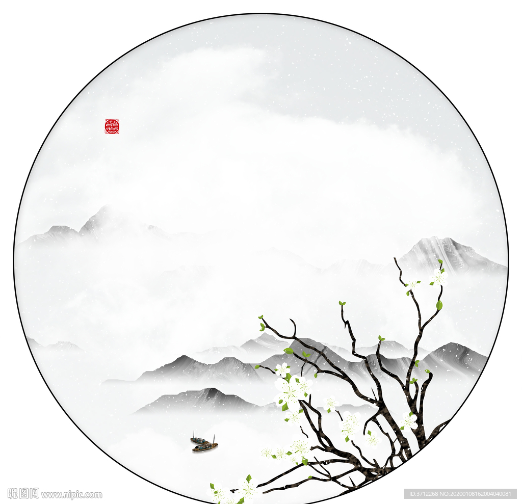 禅意山水画