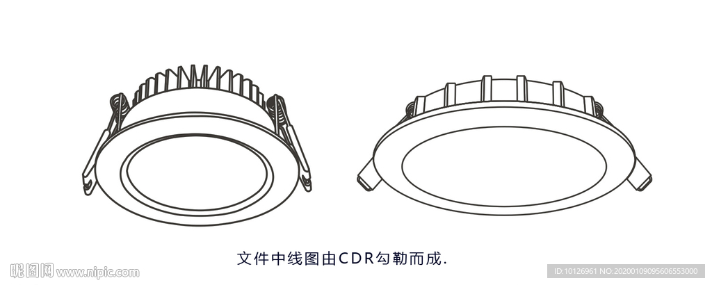 面板灯线图