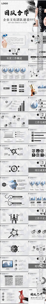 商务企业团队合作班组建设PPT