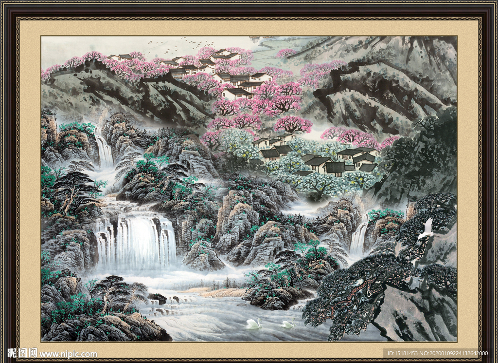 巨幅山水画