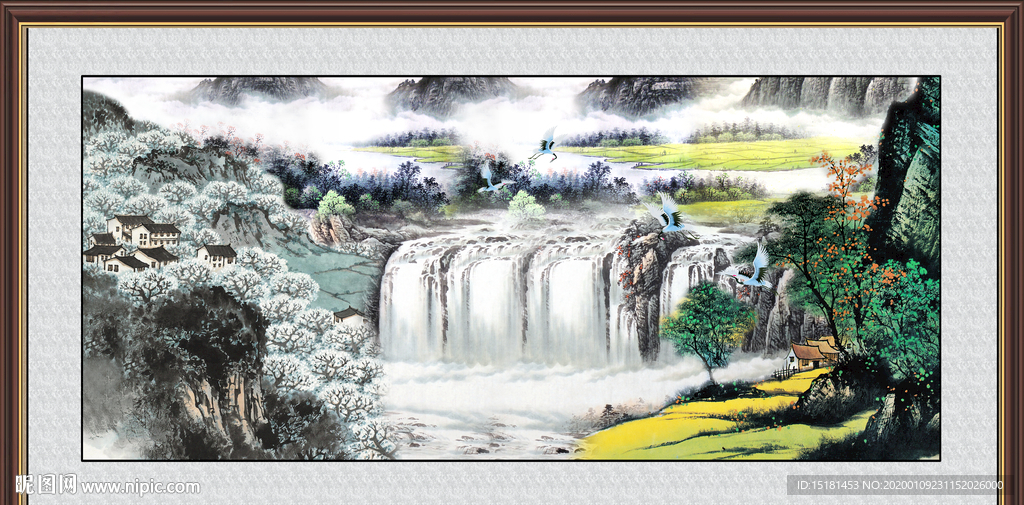 巨幅山水画