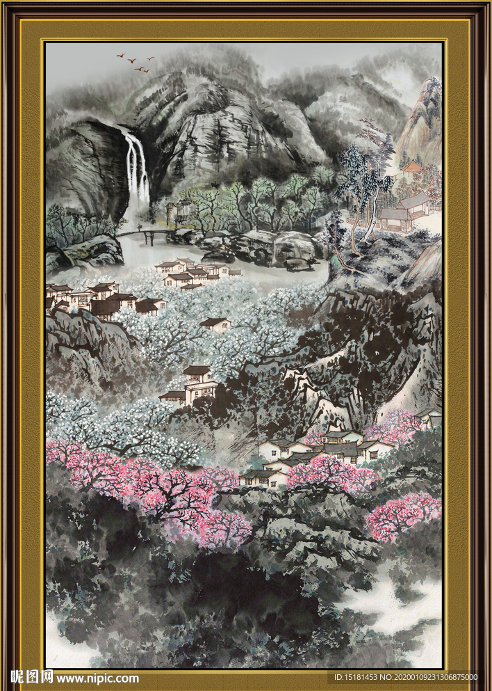 巨幅山水画