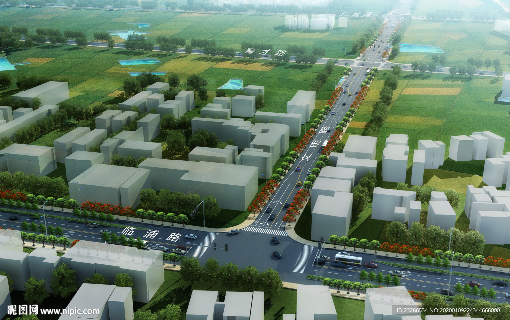 道路规划 市政道路效果图