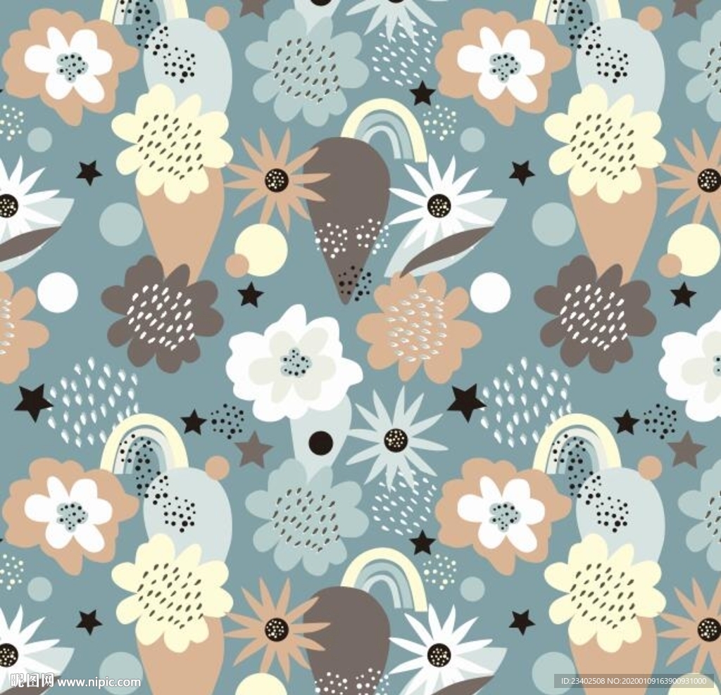 数码印花大牌花型