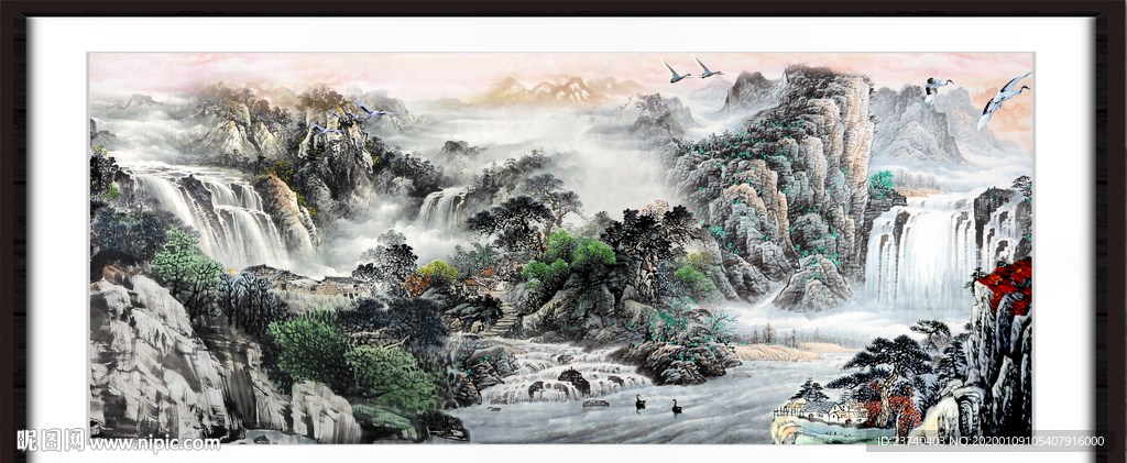 巨幅山水