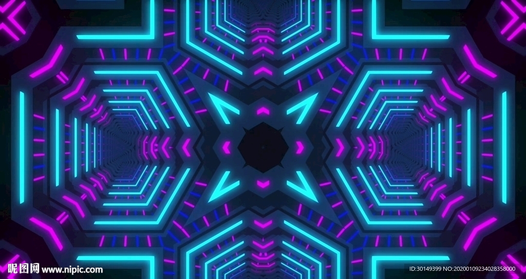 LED舞台灯光背景舞蹈几何线条