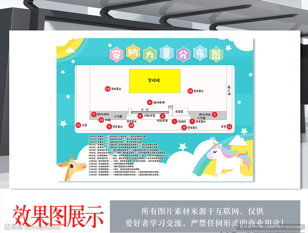幼儿园消防 安防分布图
