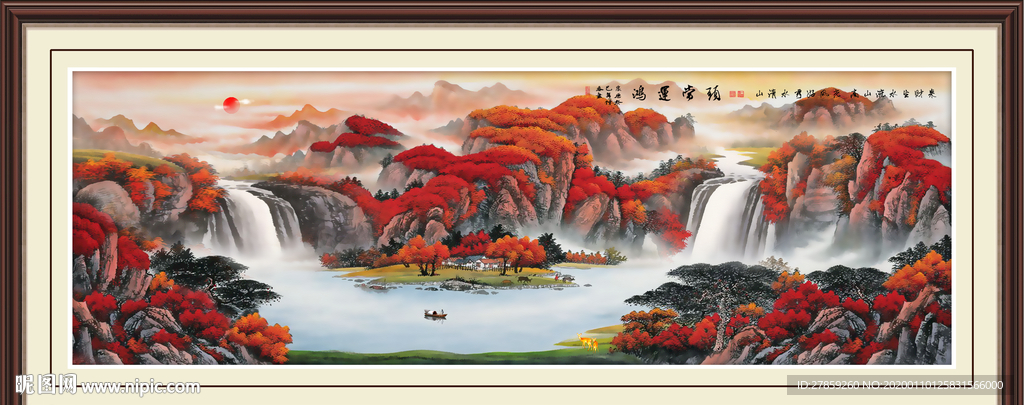 鸿运当头国画