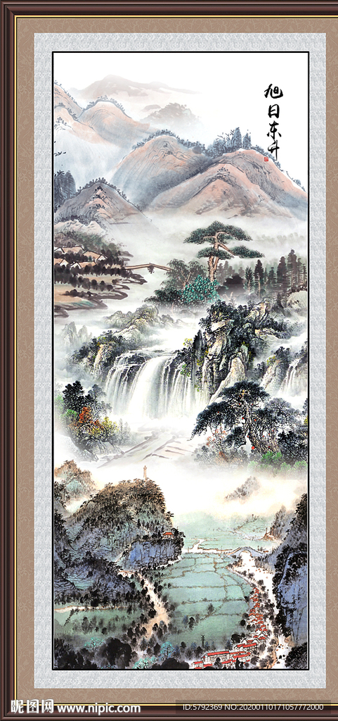 山水画国画山水画