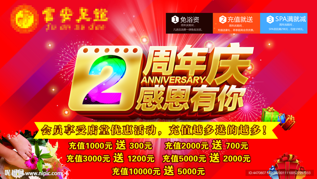 洗浴中心周年庆