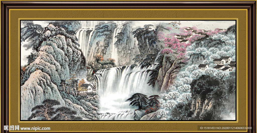 巨幅山水画