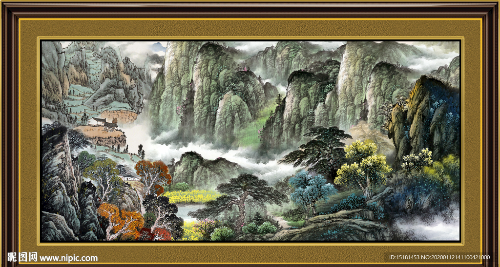 巨幅山水画