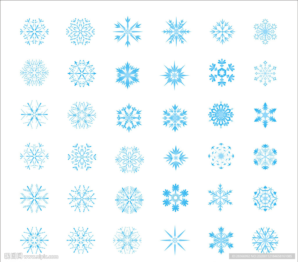 矢量雪花