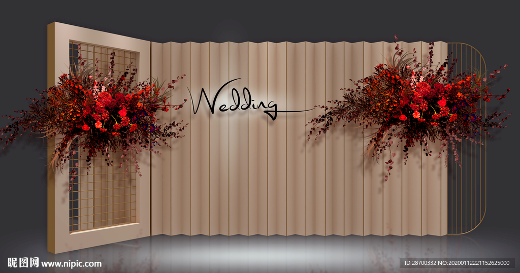 香槟金婚礼效果图