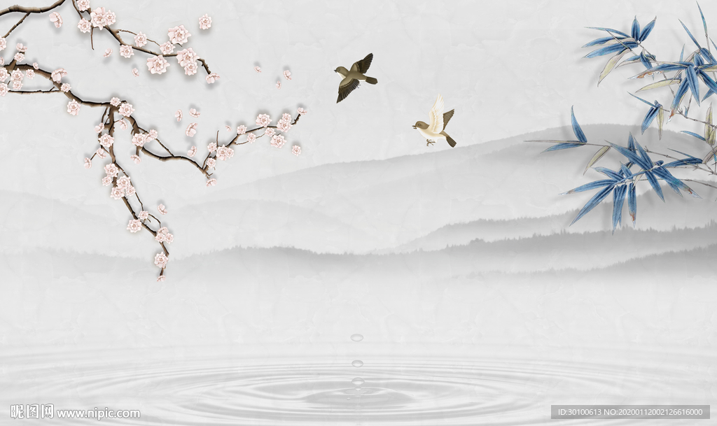 现代电视新山水画 TIF分层