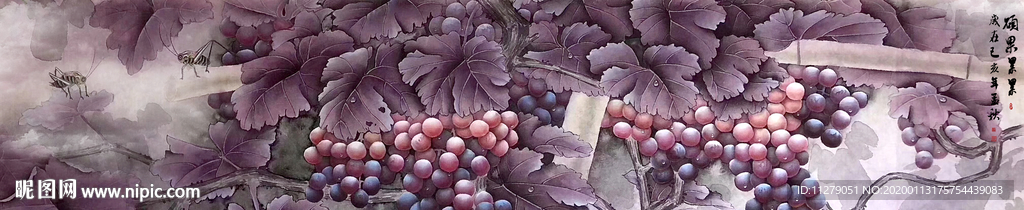 硕果累累床头画