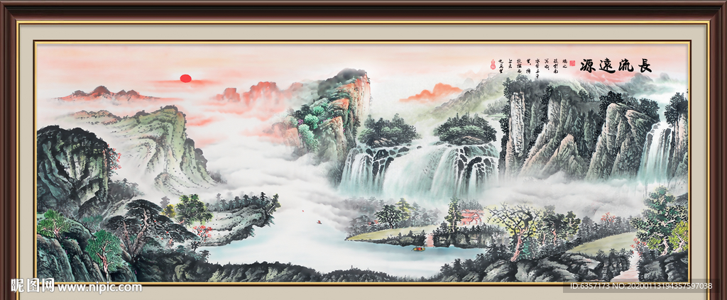 山水画国画山水画