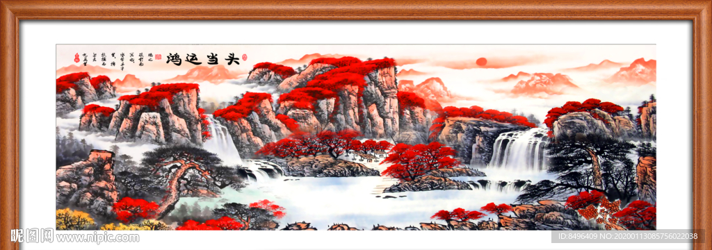 山水画国画山水画